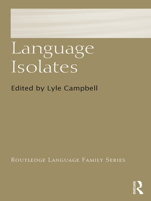 cover image of Language Isolates